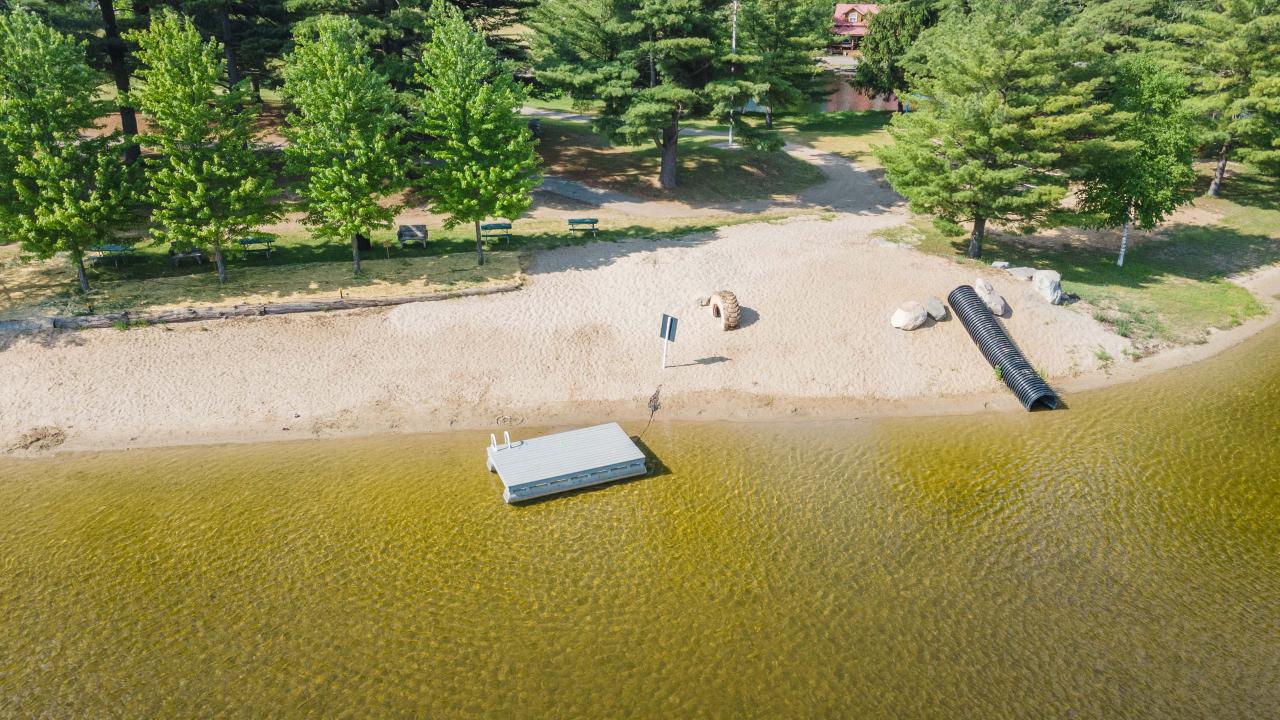 Aerial view of Clearwater Campground