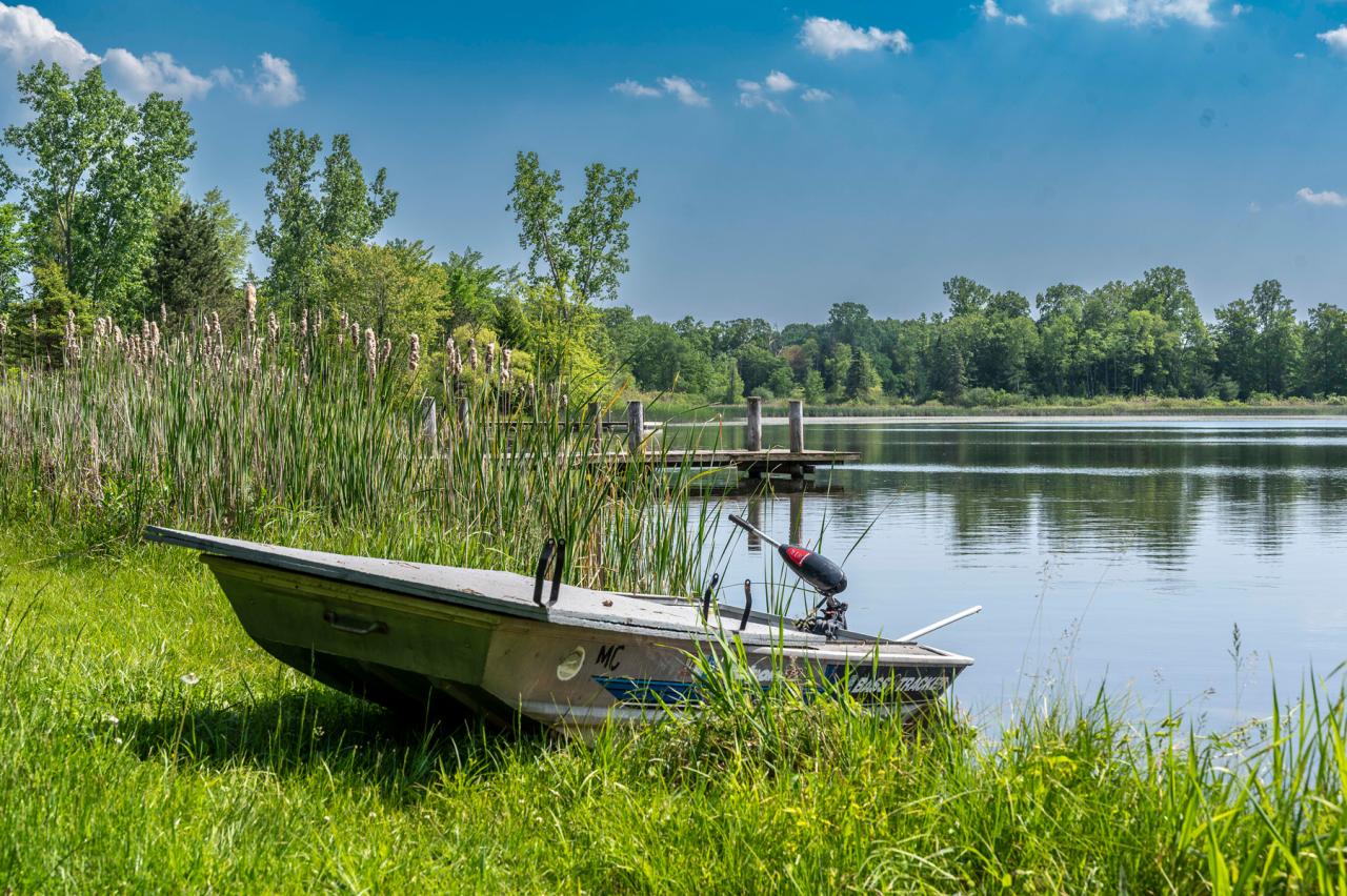Boating on the lake
